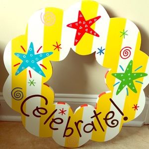 Coton Colors Hang Up Celebrate Wreath